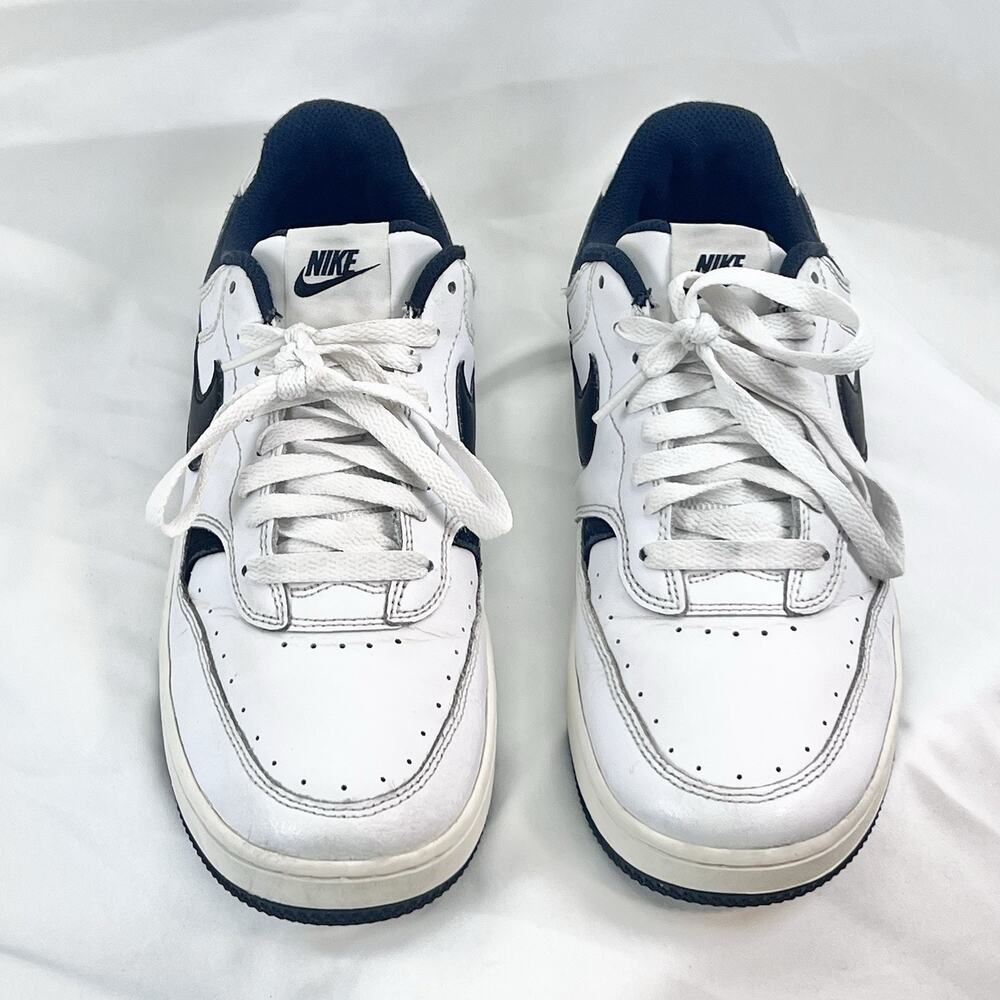Nike Court Vision Low Next Nature White Navy Women 8.5 DX9176-100 Sneakers EU 40 - Picture 4 of 10